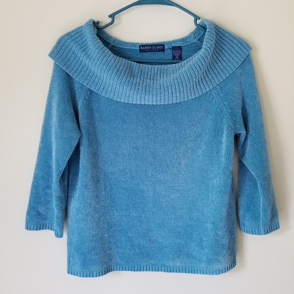 Karen Scott Sweaters - Karen Scott Petite Knit Sweater Turtleneck